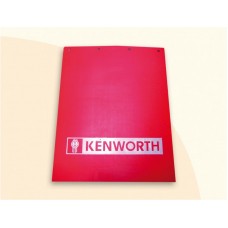 Juego de lodera roja con logotipo KW lineal